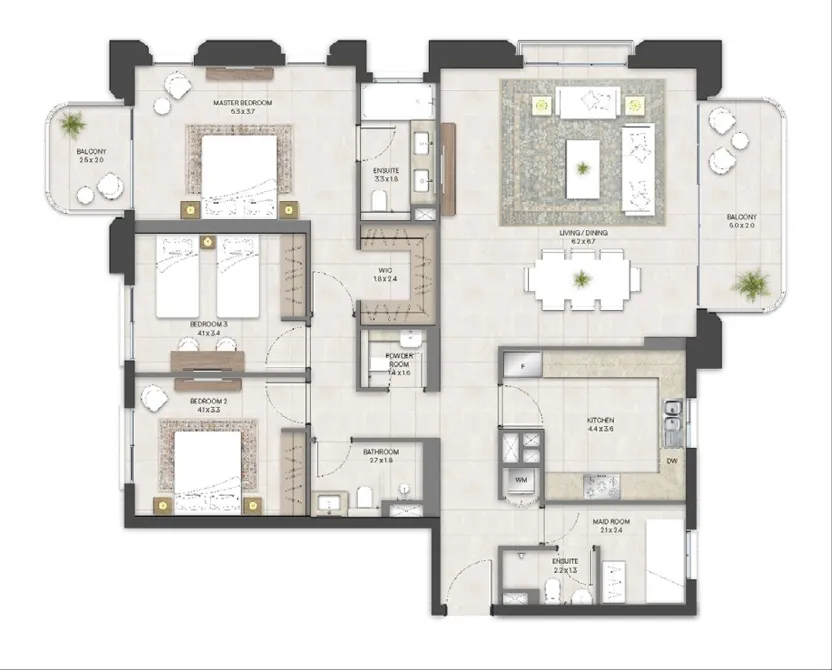 Apartment 3 Bedrooms