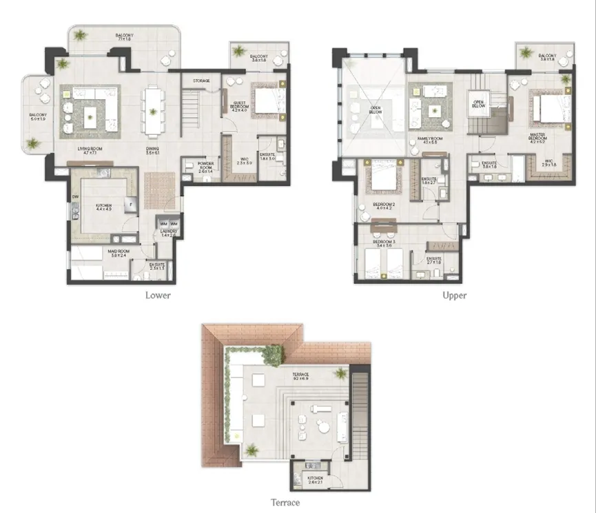 Penthouse 4 Bedrooms