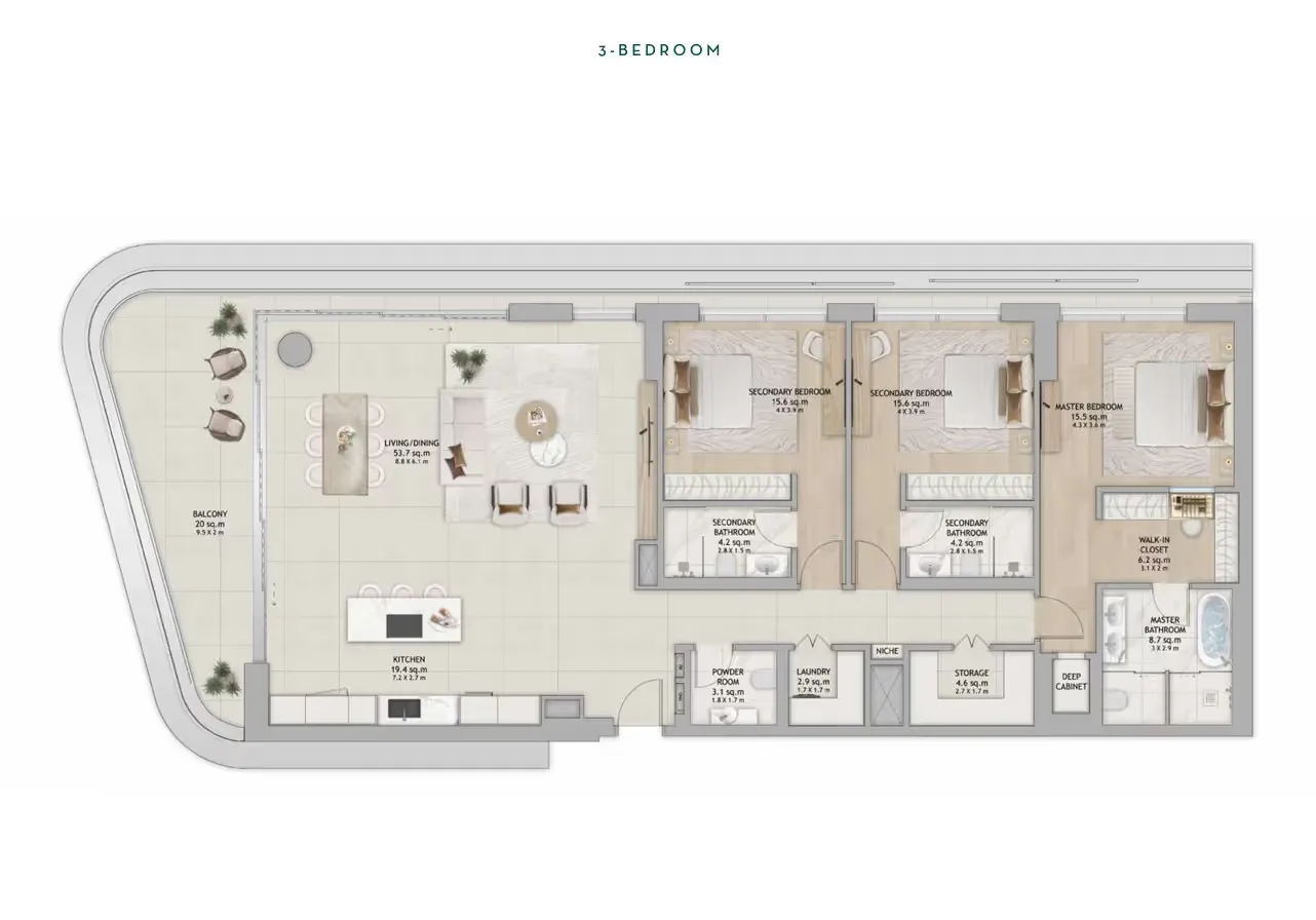 Apartment 3 Bedrooms