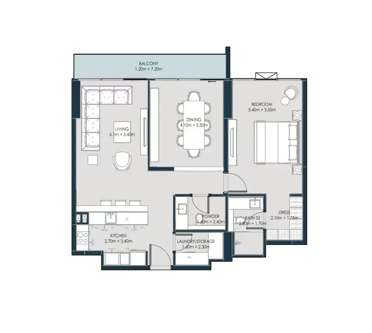 Apartment 1+ bedroom