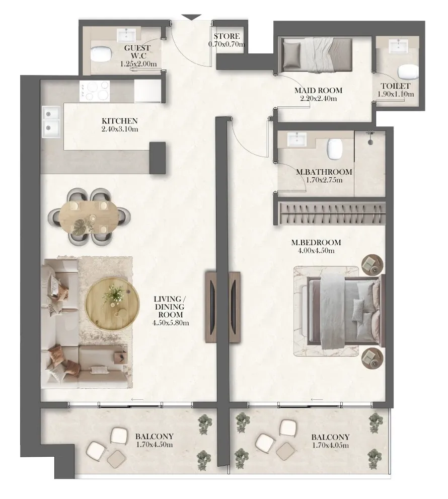 Apartments 1 Bedroom