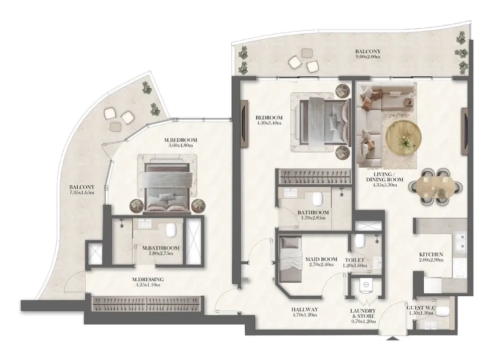 Apartments 2 Bedrooms