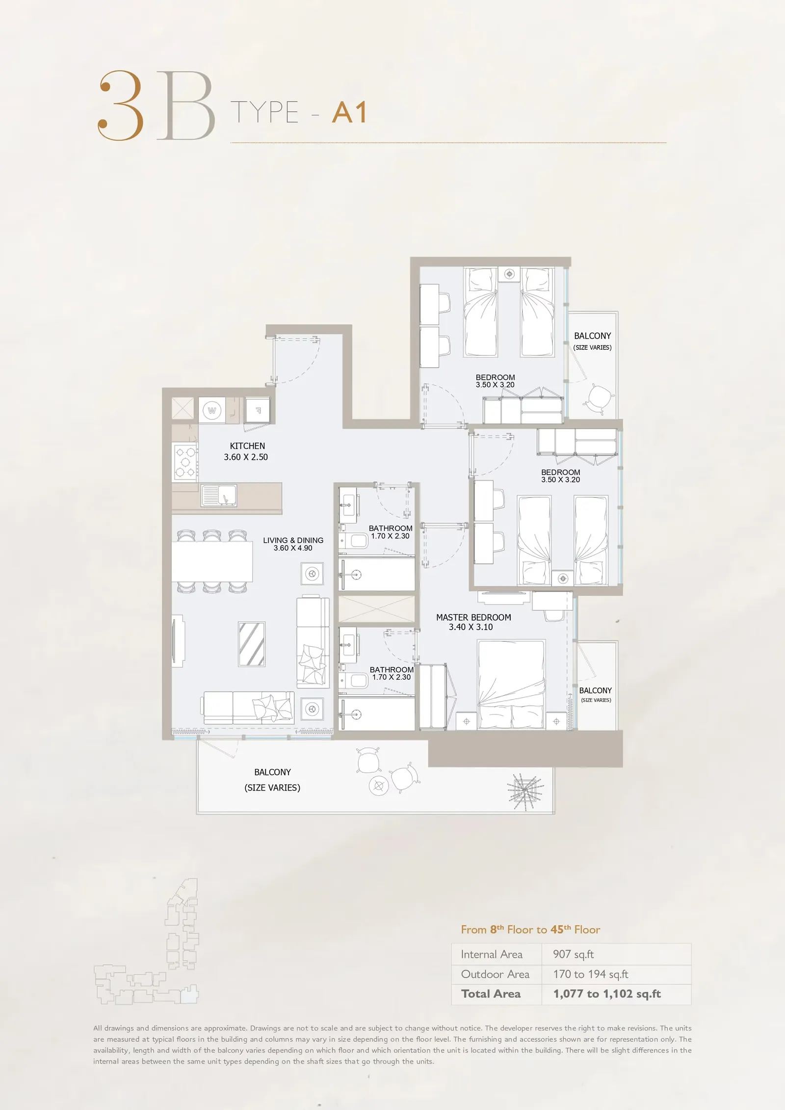 Apartments 3 Bedrooms