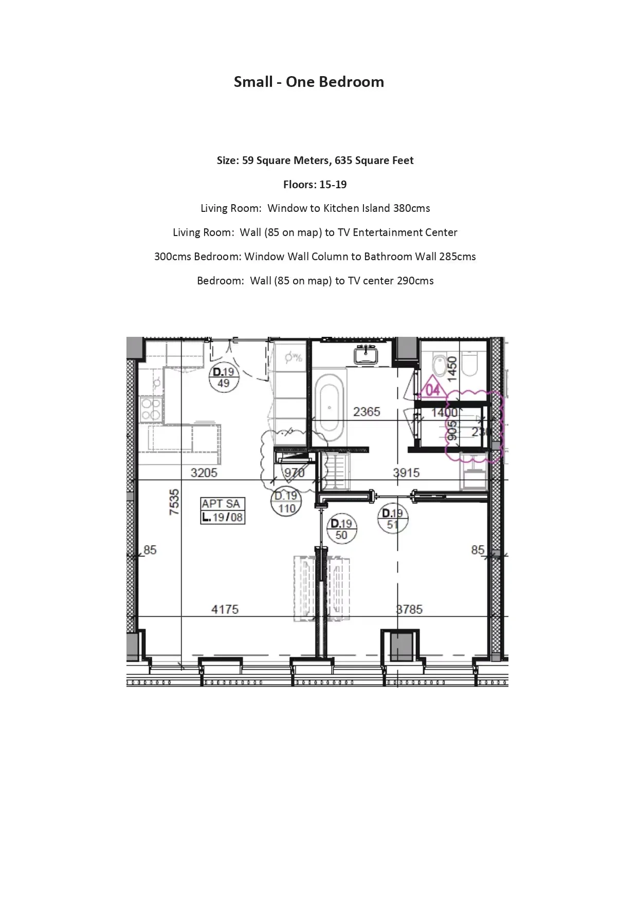 1 Bedrooms