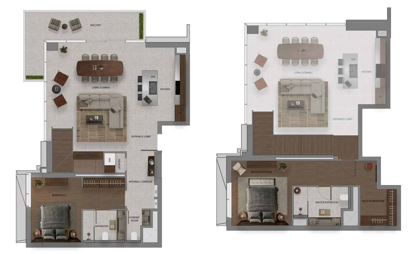 2 Bedrooms