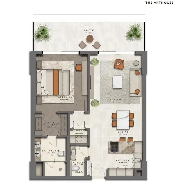 1 Bedrooms